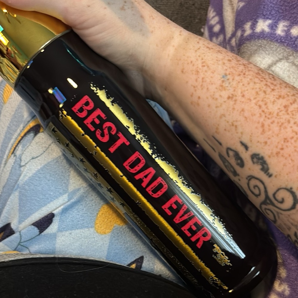 Best Dad Ever Black and Gold Tumbler